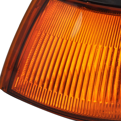 1992-1995 Honda Civic Sedan Corner Lights (Chrome Housing/Amber Lens)