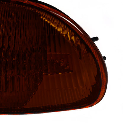 1992-1995 Honda Civic Sedan Corner Lights (Chrome Housing/Amber Smoked Lens)