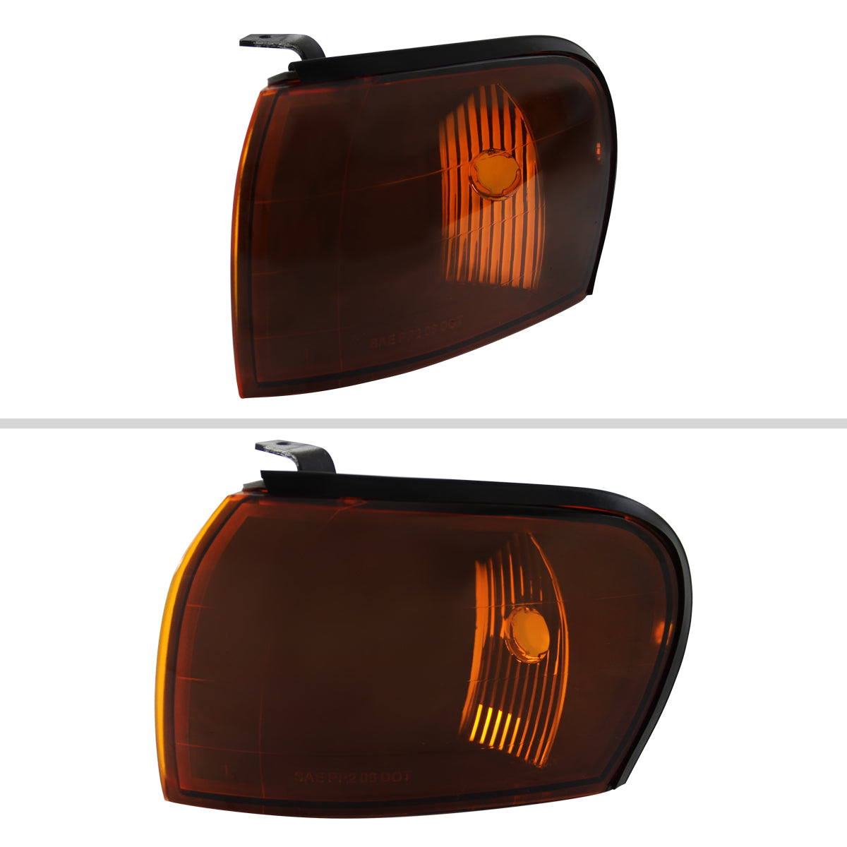 1995-2001 Subaru Impreza Corner Lights (Chrome Housing/Amber Smoked Lens)