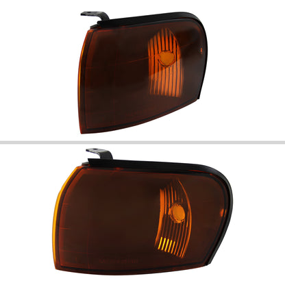 1995-2001 Subaru Impreza Corner Lights (Chrome Housing/Amber Smoked Lens)