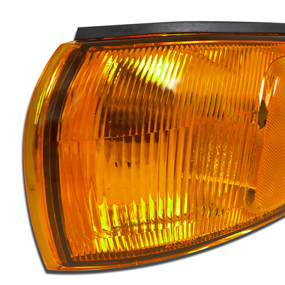 1995-2001 Subaru Impreza Corner Lights (Chrome Housing/Amber Lens)