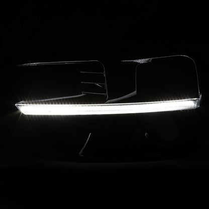 2015-2017 Subaru Impreza WRX STI LED Sequential Switchback Signal Fog Light Bezels (Glossy Black Housing/Clear Lens)