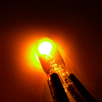 T10 Chrome Amber Light Bulbs