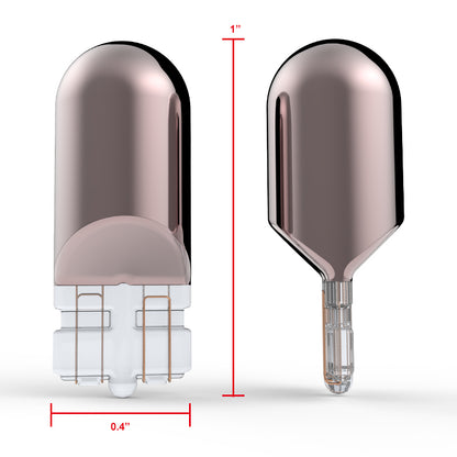 T10 Chrome Amber Light Bulbs