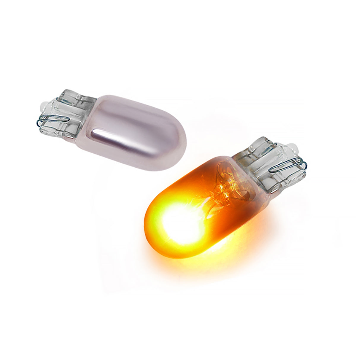 T10 Chrome Amber Light Bulbs