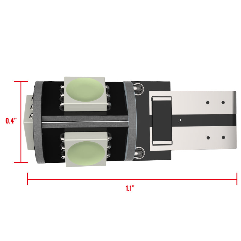 T10 5 SMD LED Bulb w/ Integrated Canbus - 2PC (White)