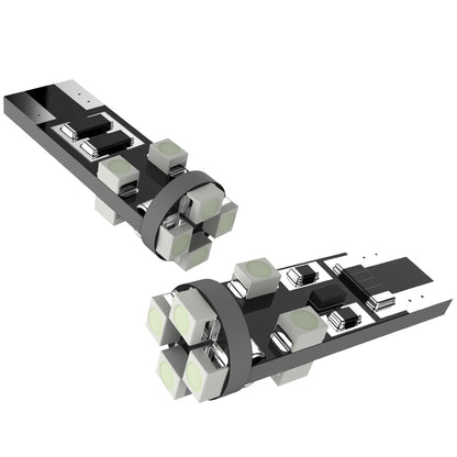 T10 8 SMD LED Bulb w/ Integrated Canbus - 2PC (White)