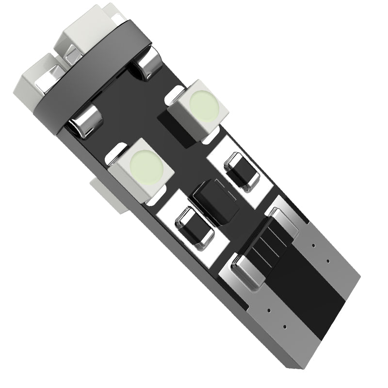 T10 8 SMD LED Bulb w/ Integrated Canbus - 2PC (White)