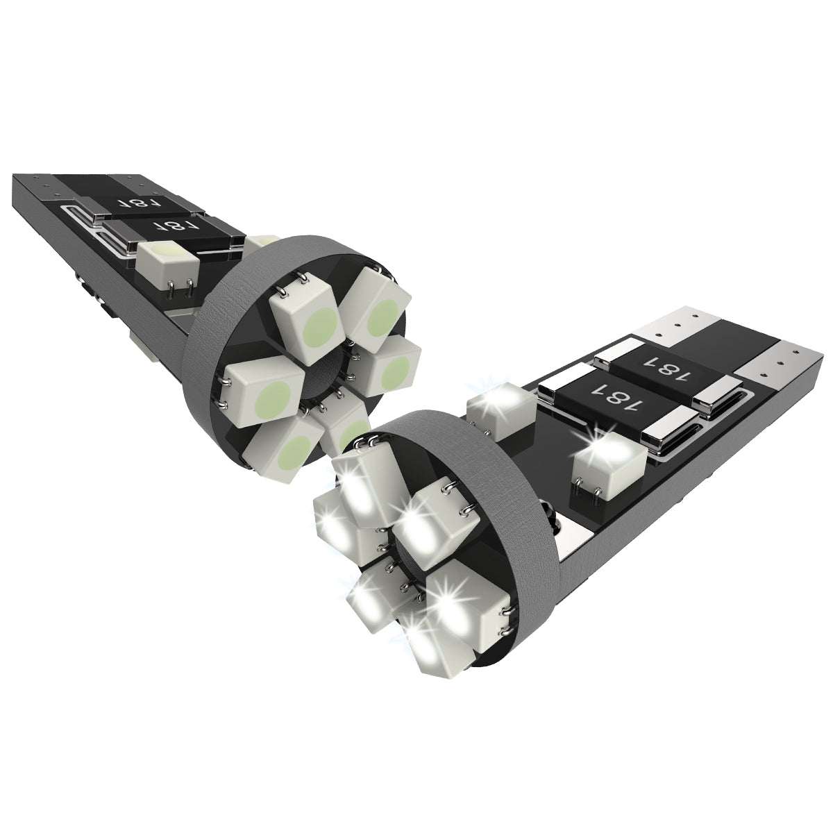 T10 10 SMD LED Bulb w/ Integrated Canbus - 2PC (White)