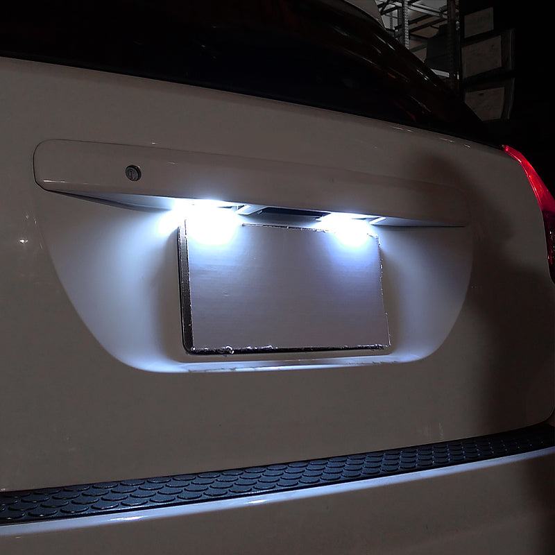 T10 5 SMD Wedge LED License Plate, Side Marker, Lamp Light Bulb - 2PC (White)