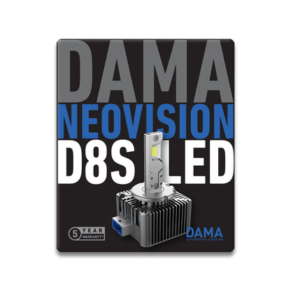 DAMA D8S NEO VISION LED Headlight Bulbs 35W 6000K | Pack of 2