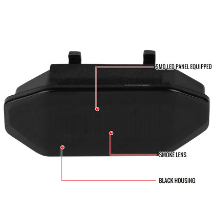 2015-2017 Ford Mustang Front Grille LED Driving Lights - 6PC (Black Housing/Smoked Lens)