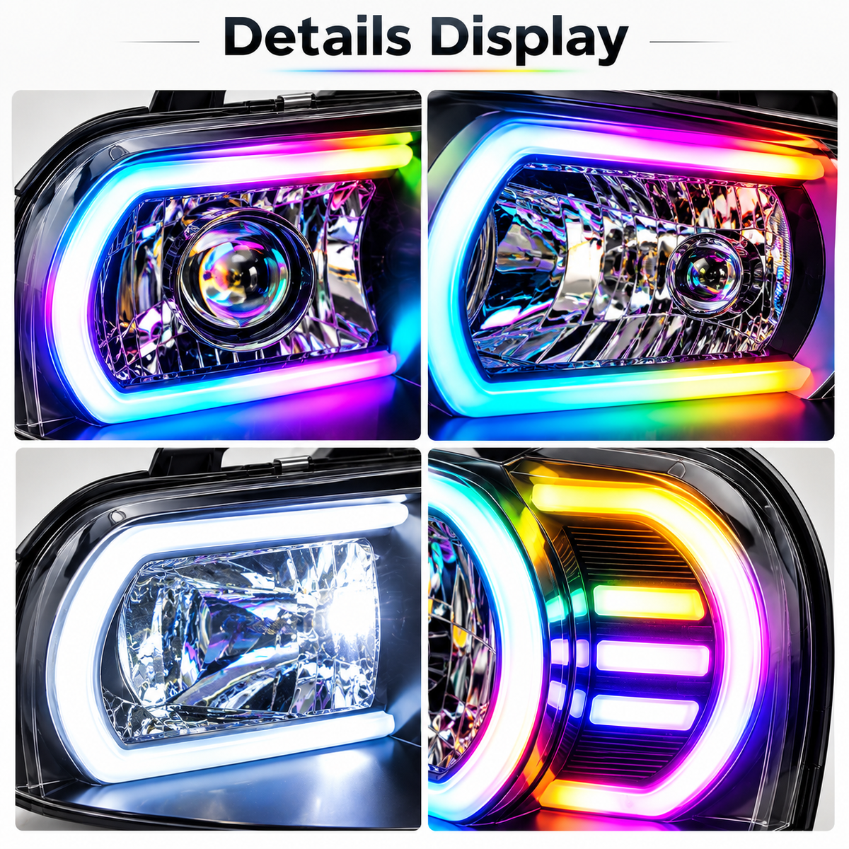 RGB LED Headlights for Nissan Skyline R34 GTR GTT
