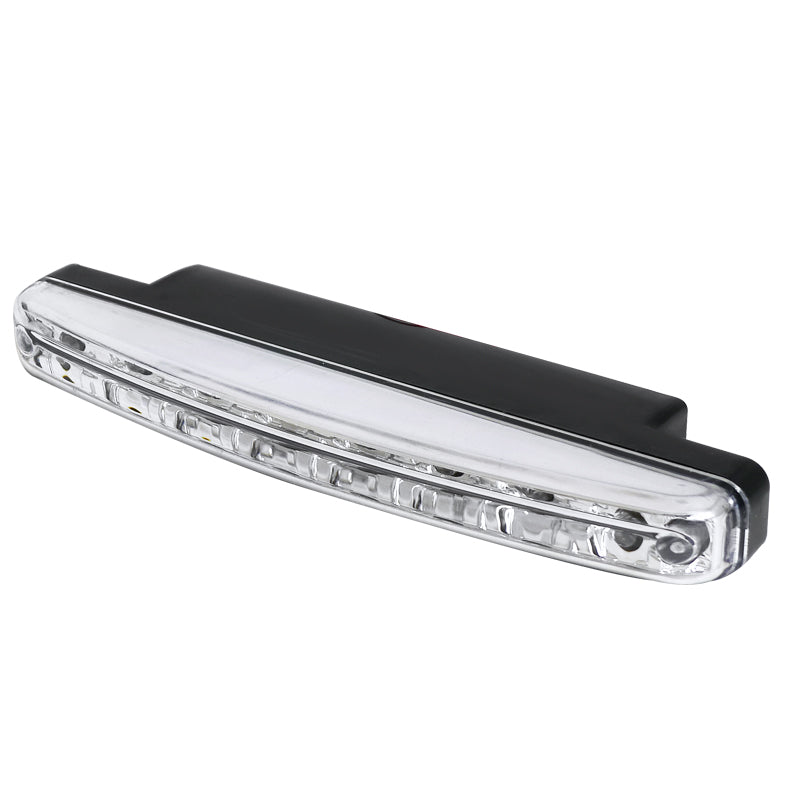 Universal 4W 8 LED 6000K Daytime Running Lights (Chrome Housing/Clear Lens)