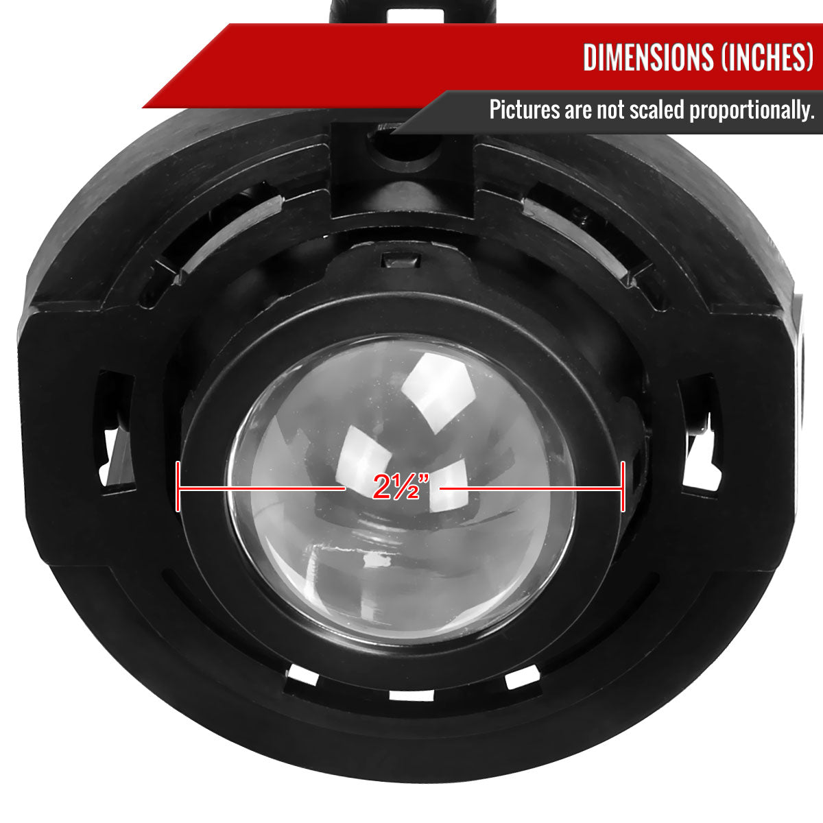 2011-2019 Chrysler 200/300 Dodge Challenger Jeep Grand Cherokee H11 Fog Lights (Chrome Housing/Clear Lens)
