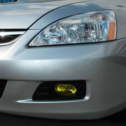 2006-2007 Honda Accord Sedan H11 Fog Lights Kit (Chrome Housing/Yellow Lens)