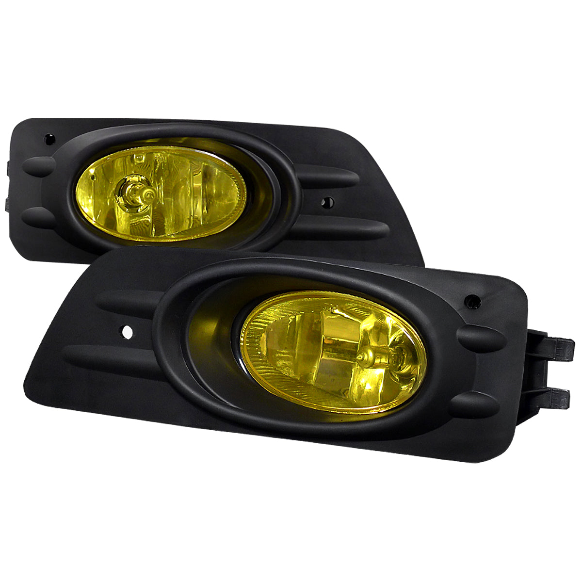 2006-2007 Honda Accord Sedan H11 Fog Lights Kit (Chrome Housing/Yellow Lens)