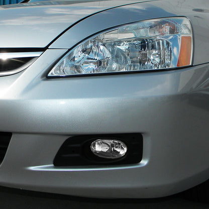 2006-2007 Honda Accord Sedan H11 Fog Lights Kit (Chrome Housing/Clear Lens)