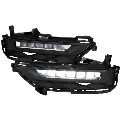 2016-2017 Honda Accord Coupe LED Fog Lights Kit (Chrome Housing/Clear Lens)