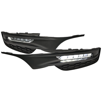 2016-2017 Honda Accord Sedan LED Fog Lights Kit (Chrome Housing/Clear Lens)