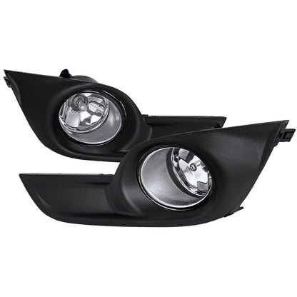 2013-2015 Nissan Altima Sedan H11 Fog Lights Kit (Chrome Housing/Clear Lens)