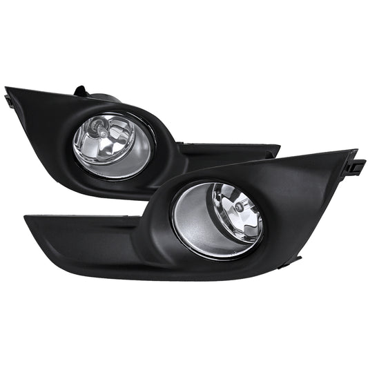 2013-2015 Nissan Altima Sedan H11 Fog Lights Kit (Chrome Housing/Clear Lens)