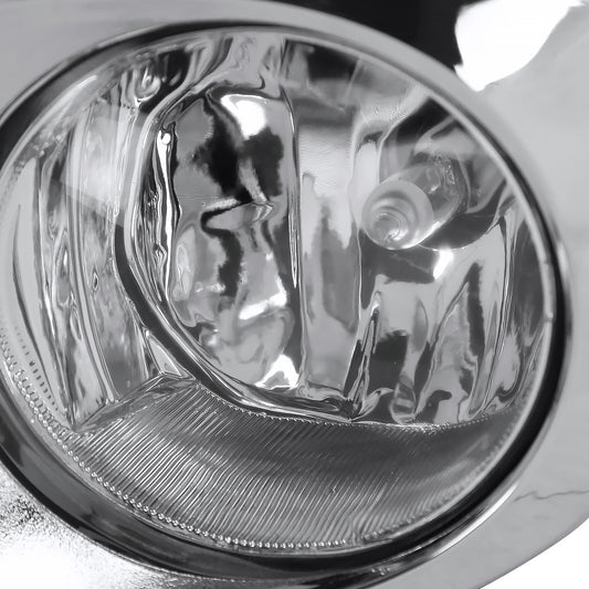 2013-2015 Toyota Avalon H11 Fog Lights Kit w/ Switch & Wiring Harness (Chrome Housing/Clear Lens)