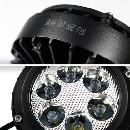 2015-2018 GMC Canyon 6-LED Fog Lights Kit (Chrome Housing/Clear Lens)