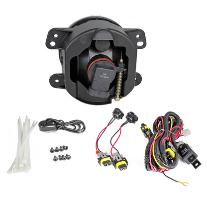 2011-2014 Dodge Charger 12V/35W Fog Lights Kit (Chrome Housing/Clear Lens)