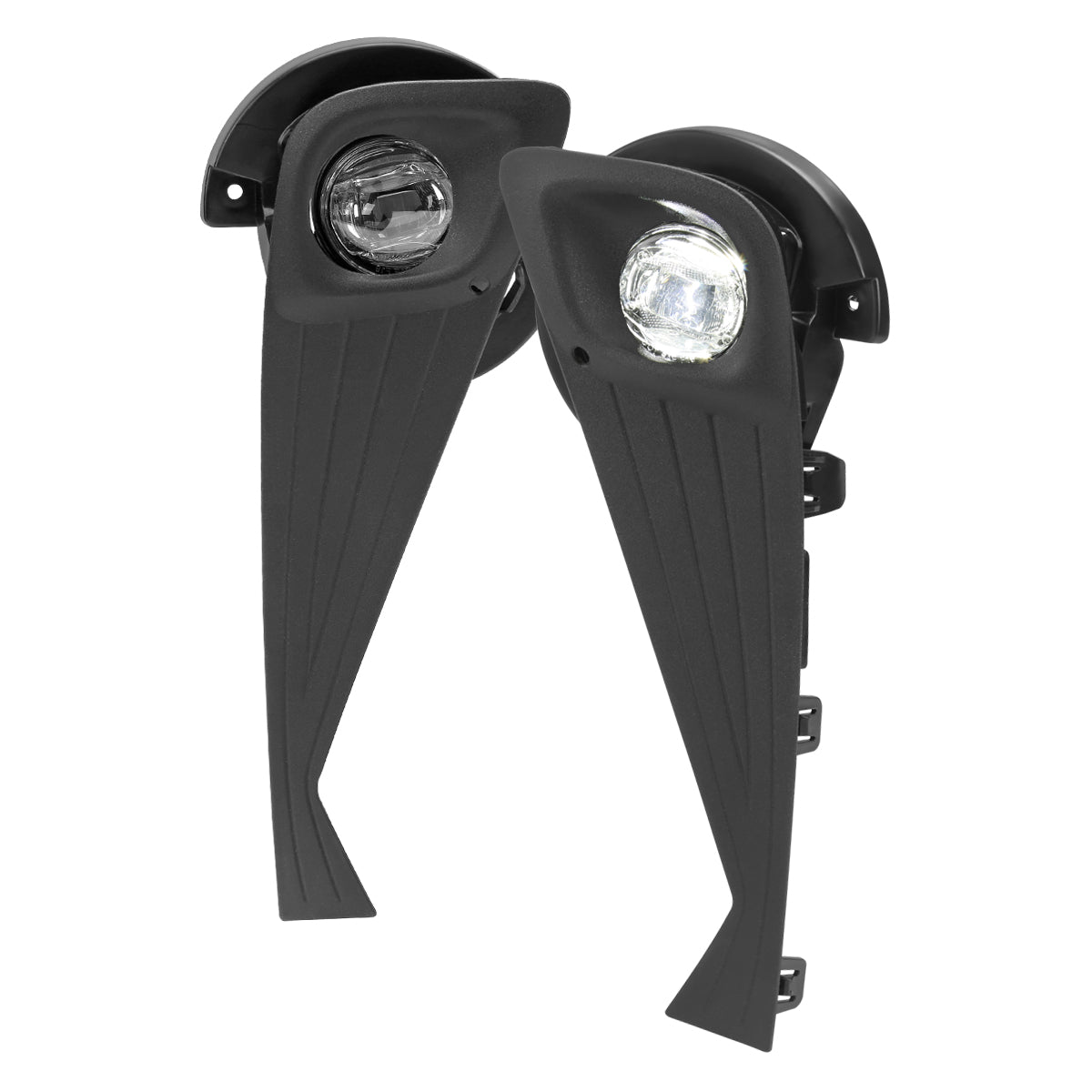 2020-2021 Toyota C-HR LED Fog Light Kit (Chrome Housing/Clear Lens)