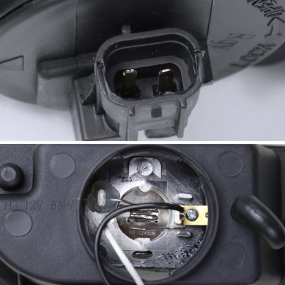 2001-2002 Toyota Corolla H3 Fog Lights (Chrome Housing/Clear Lens)