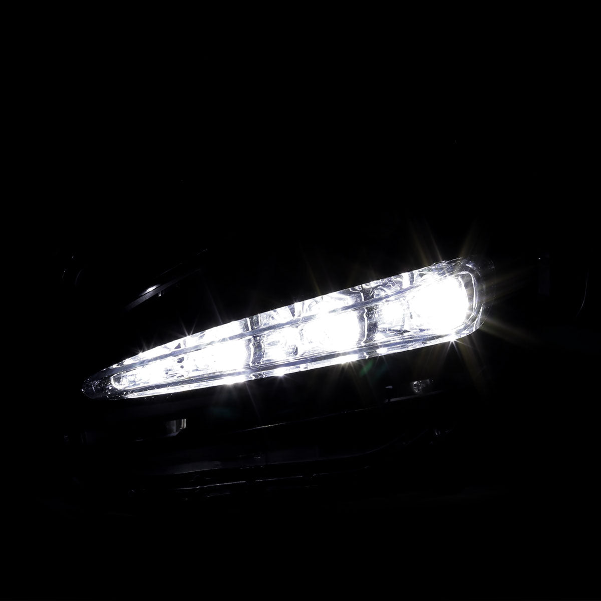 2017-2019 Toyota Corolla LED Fog Lights w/ Switch & Wiring Harness (Chrome Housing/Clear Lens)