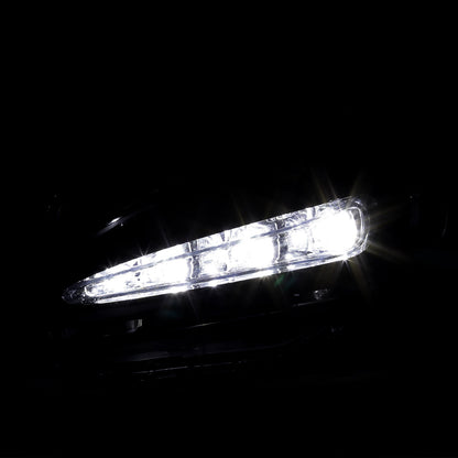 2017-2019 Toyota Corolla LED Fog Lights w/ Switch & Wiring Harness (Chrome Housing/Clear Lens)