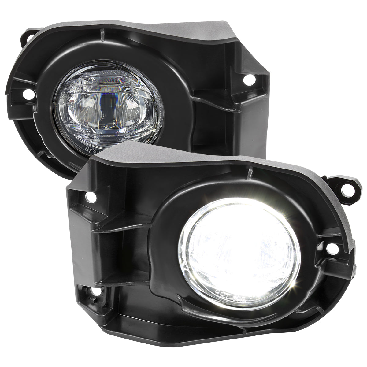 2022-2023 Toyota Corolla Cross LED Fog Lights Kit (Chrome Housing/Clear Lens)