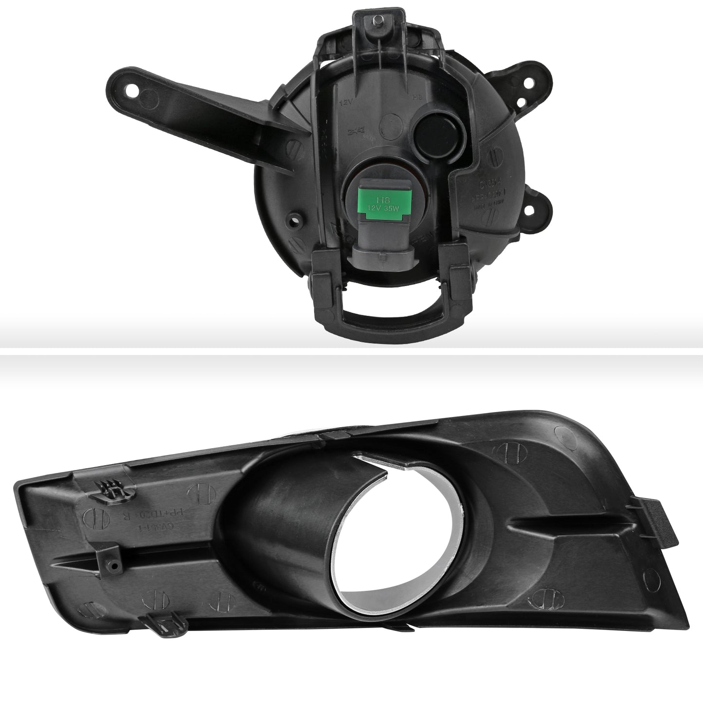 2011-2014 Chevrolet Cruze H8 Fog Lights Kit (Chrome Housing/Clear Lens)