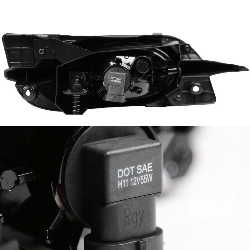 2009-2011 Honda Civic Coupe H11 Fog Lights Kit (Chrome Housing/Smoked Lens)