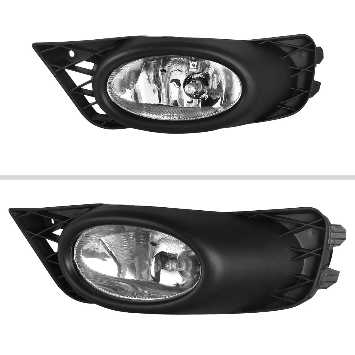 2009-2011 Honda Civic Sedan H11 Fog Lights Kit (Chrome Housing/Clear Lens)