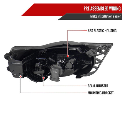2009-2011 Honda Civic Sedan H11 Fog Lights Kit (Chrome Housing/Clear Lens)