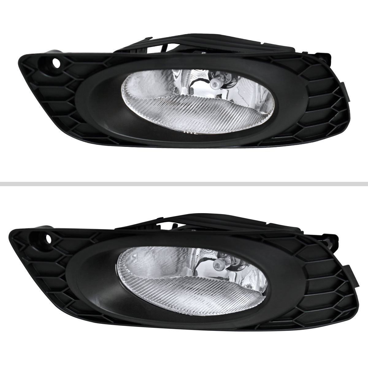 2012 Honda Civic Sedan H11 Fog Lights Kit (Chrome Housing/Clear Lens)