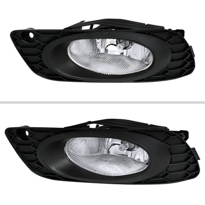 2012 Honda Civic Sedan H11 Fog Lights Kit (Chrome Housing/Clear Lens)