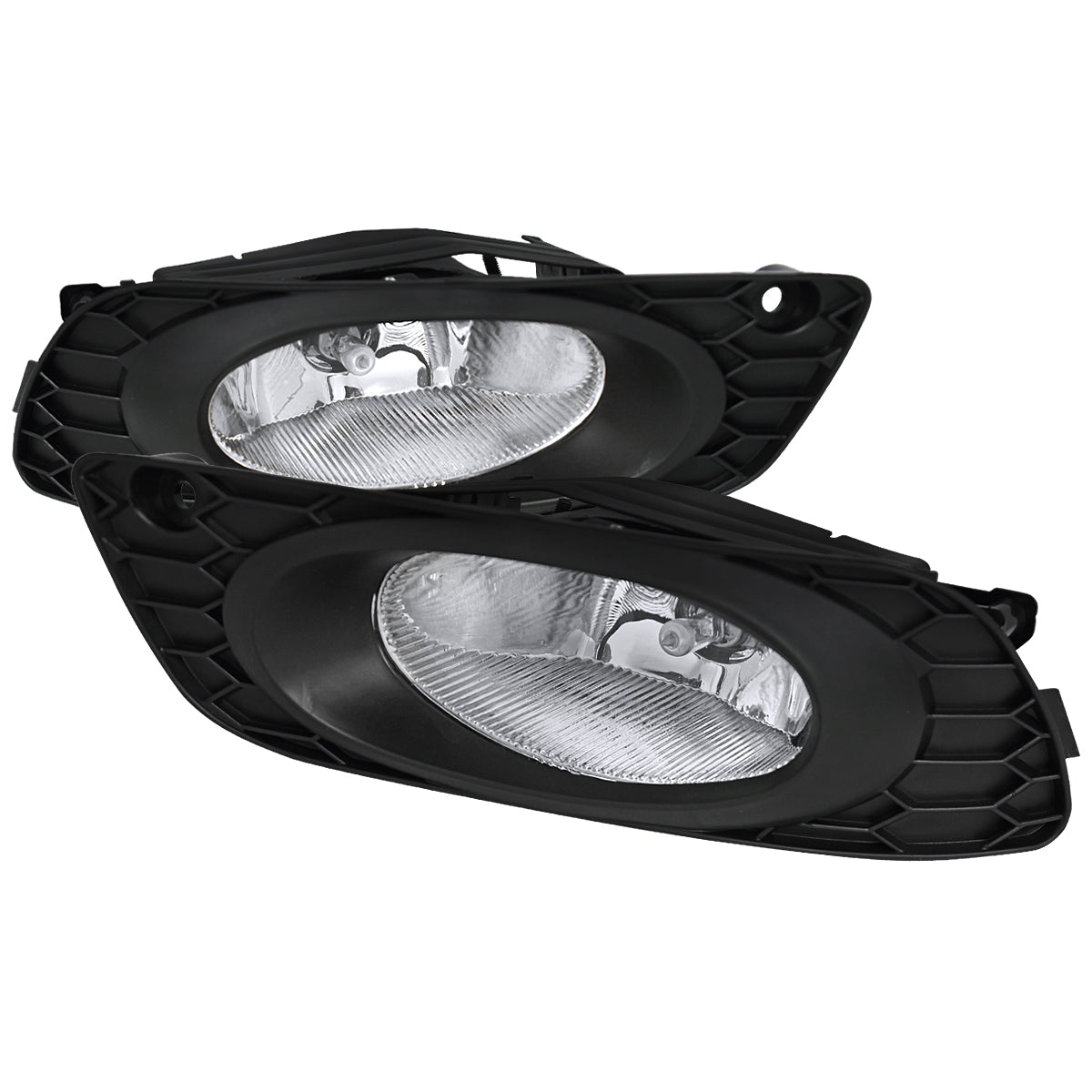 2012 Honda Civic Sedan H11 Fog Lights Kit (Chrome Housing/Clear Lens)