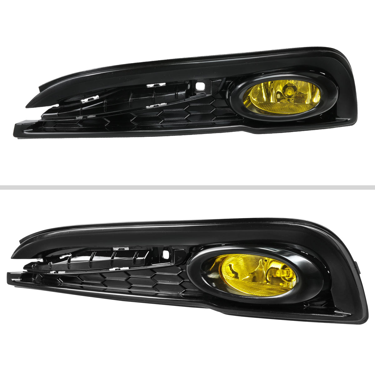 2013-2015 Honda Civic Sedan H11 Fog Lights Kit (Chrome Housing/Yellow Lens)