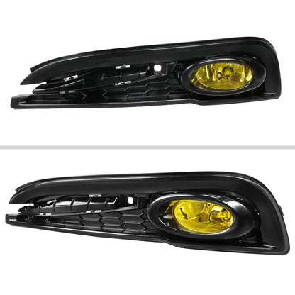 2013-2015 Honda Civic Sedan H11 Fog Lights Kit (Chrome Housing/Yellow Lens)