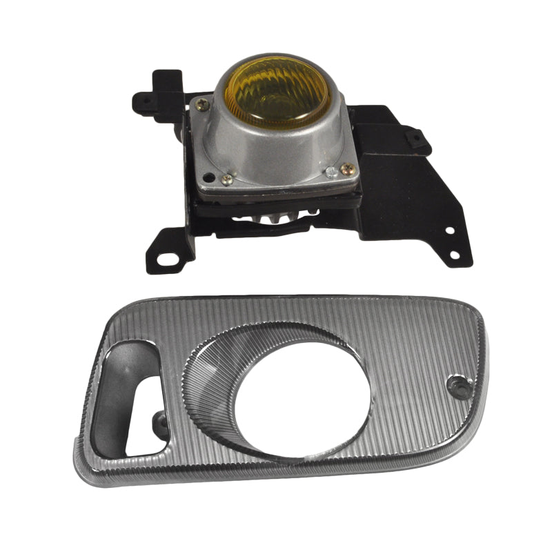 1992-1995 Honda Civic Coupe/Hatchback H3 Fog Lights Kit (Chrome Housing/Yellow Lens)