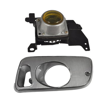 1992-1995 Honda Civic Coupe/Hatchback H3 Fog Lights Kit (Chrome Housing/Yellow Lens)