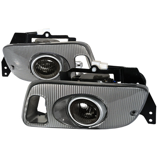 1992-1995 Honda Civic Coupe/Hatchback H3 Fog Lights Kit (Chrome Housing/Smoked Lens)