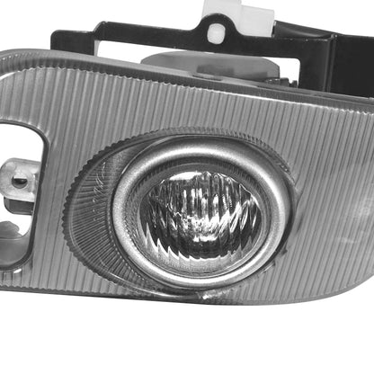 1992-1995 Honda Civic Coupe/Hatchback H3 Fog Lights Kit (Chrome Housing/Clear Lens)