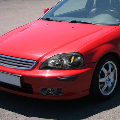 1999-2000 Honda Civic H3 Fog Lights Kit (Chrome Housing/Smoked Lens)