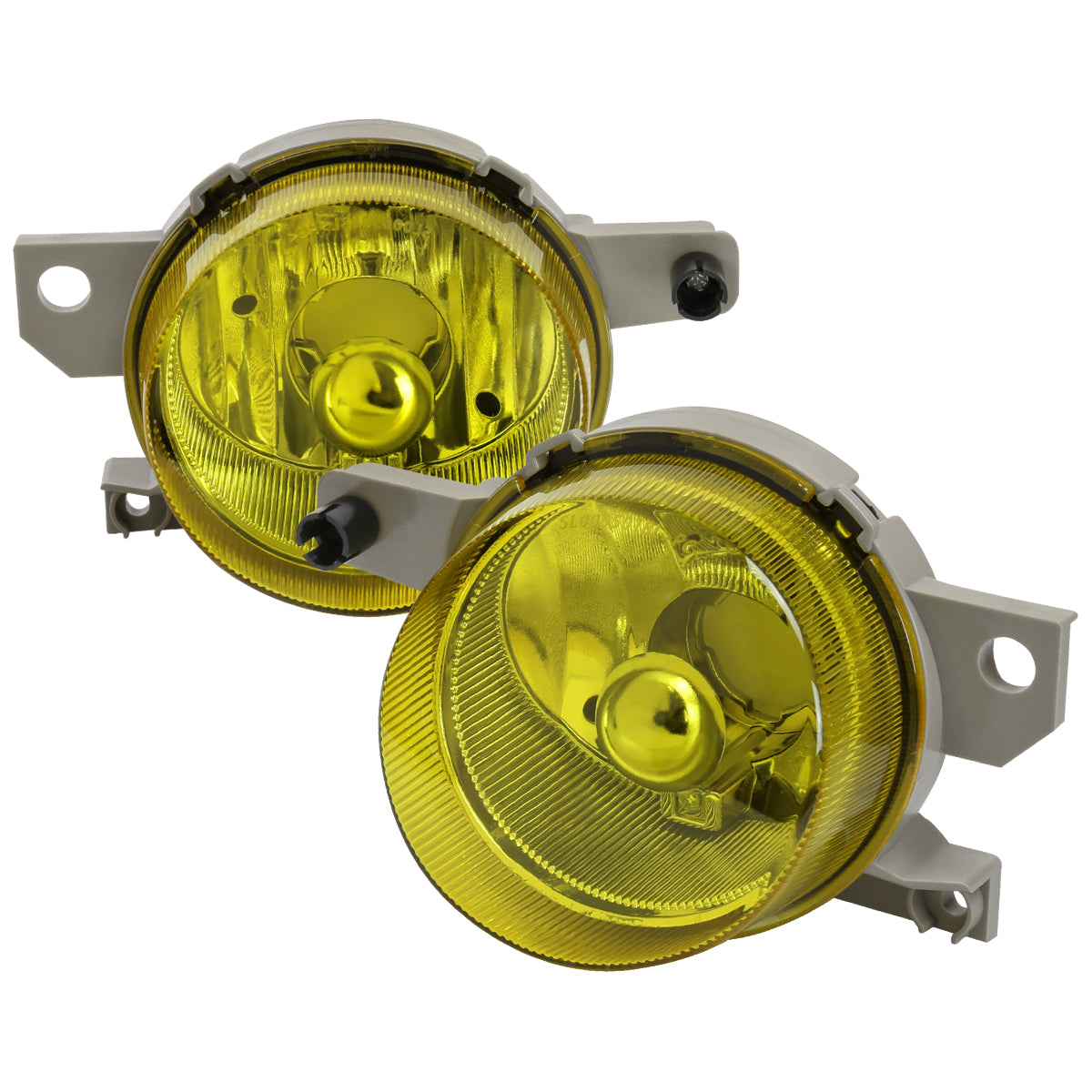 1993-1997 Honda Civic Del Sol Fog Lights (Chrome Housing/Yellow Lens)