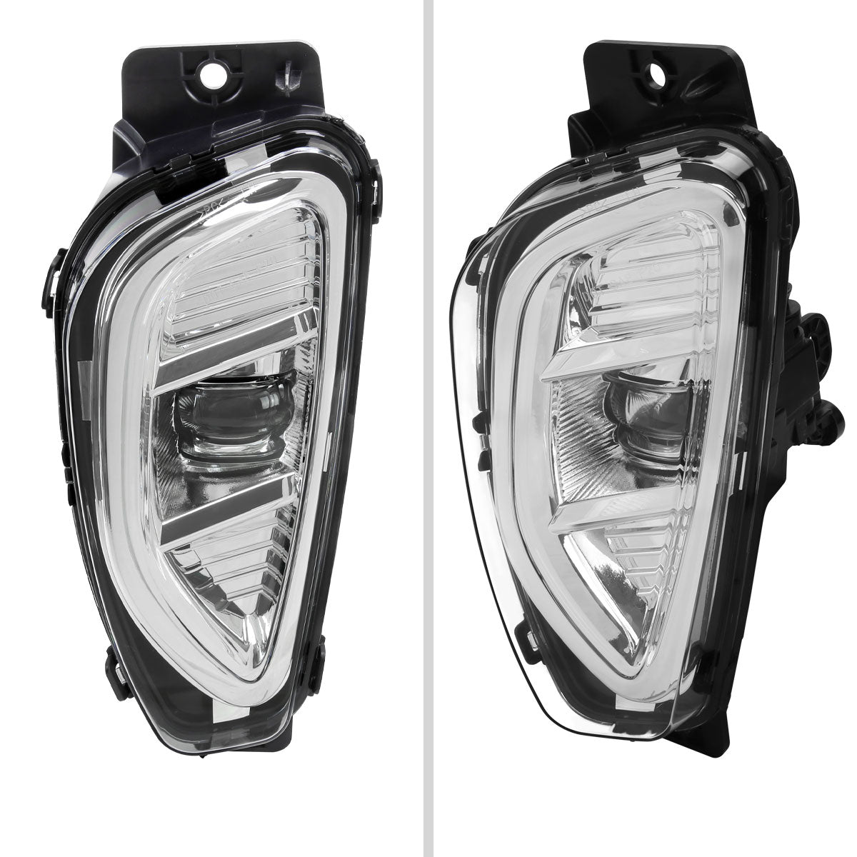 2020-2022 Ford Escape LED Fog Lights Kit (Chrome Housing/Clear Lens)